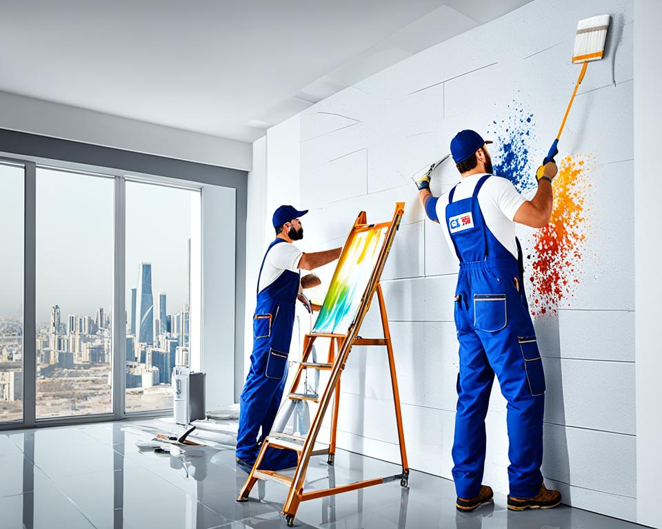 معلم تركيب ورق جدران الكويت